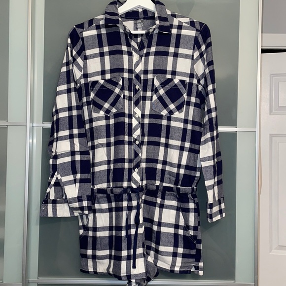 Aerie Romper Plaid Pajama - Picture 1 of 5